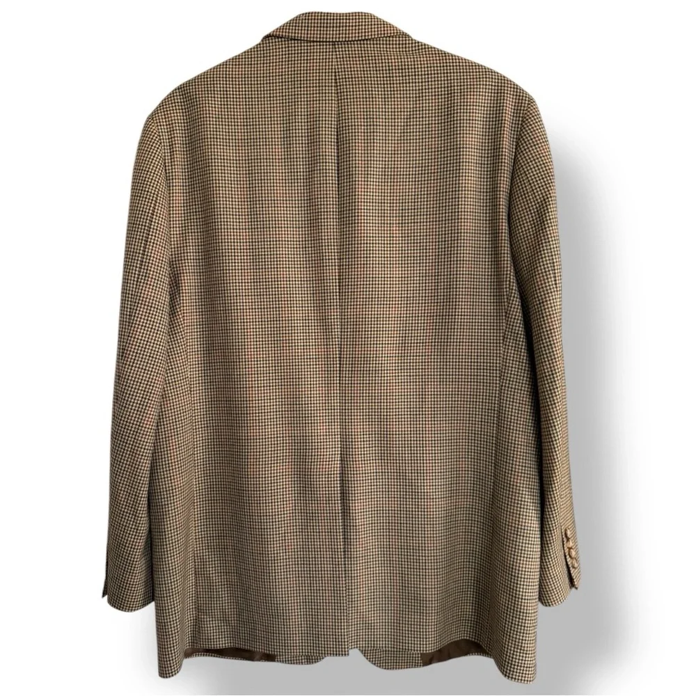 Brooks Brothers 1818 Madison Wool Plaid Sports Coat Jacket Blazer Size 44L